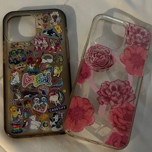 Casetify Clear Phone Case with Pink Floral Motif